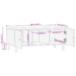 vidaXL Konferenčný stolík 100x54x40 cm akáciový masív – Obrázok 12