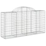 vidaXL Oblúkové gabiónové koše 30 ks 200x50x100/120cm pozinkov. železo – Obrázok 3