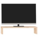 vidaXL Stojan na monitor 50x27x10 cm masívna borovica – Obrázok 4