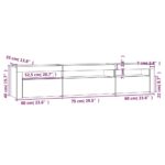 vidaXL TV skrinka s LED svetlami biela 195x35x40 cm – Obrázok 12