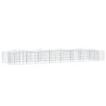 vidaXL Zaoblený gabiónový záhon 400x100x50 cm, pozinkované železo – Obrázok 2