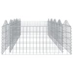 vidaXL Zaoblený gabiónový záhon 400x100x50 cm, pozinkované železo – Obrázok 4