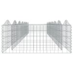 vidaXL Zaoblený gabiónový záhon 600x100x50 cm, pozinkované železo – Obrázok 4