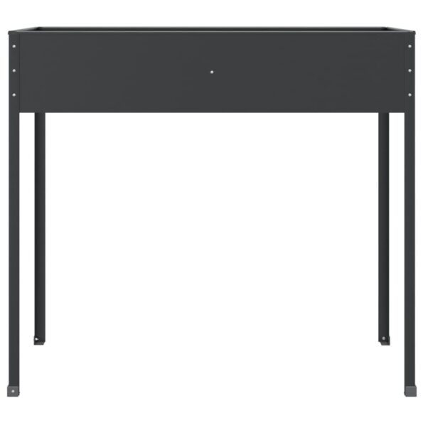 vidaXL Záhradné kvetináče 2 ks antracitové pozinkovaná oceľ – Obrázok 6