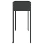 vidaXL Záhradné kvetináče 2 ks antracitové pozinkovaná oceľ – Obrázok 7