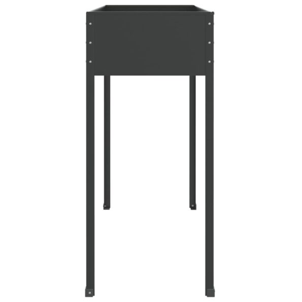 vidaXL Záhradné kvetináče 2 ks antracitové pozinkovaná oceľ – Obrázok 7