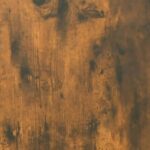 vidaXL Jedálenský stôl dymový dub 80x80x75 cm spracované drevo – Obrázok 6