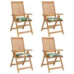 vidaXL Podložky na stoličku 4 ks, farebné 50x50x7 cm, oxfordská látka – Obrázok 3