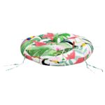 vidaXL Okrúhly vankúš viacfarebný Ø 60 x 11 cm oxfordská látka – Obrázok 4