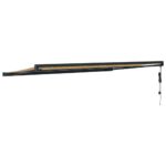 VidaXL Zaťahovacia markíza žltá a biela 5x3 m látka a hliník – Obrázok 5