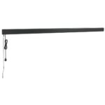 VidaXL Zaťahovacia markíza žltá a biela 5x3 m látka a hliník – Obrázok 6