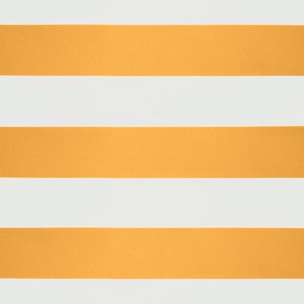 VidaXL Zaťahovacia markíza žltá a biela 5x3 m látka a hliník – Obrázok 9