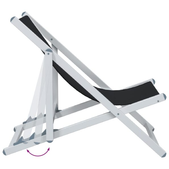 VXL8720845722302_g_en_hd_5.jpg vidaXL Skladacie plážové kreslá 2 ks, čierne, hliník a textilén – Obrázok 7