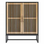 vidaXL Komoda čierna 60x30x75 cm kompozitné drevo – Obrázok 4