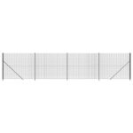 vidaXL Drôtený plot s prírubou antracitový 2x10 m – Obrázok 2