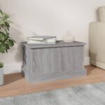 vidaXL Úložný box sivý sonoma 50x30x28 cm spracované drevo – Obrázok 3