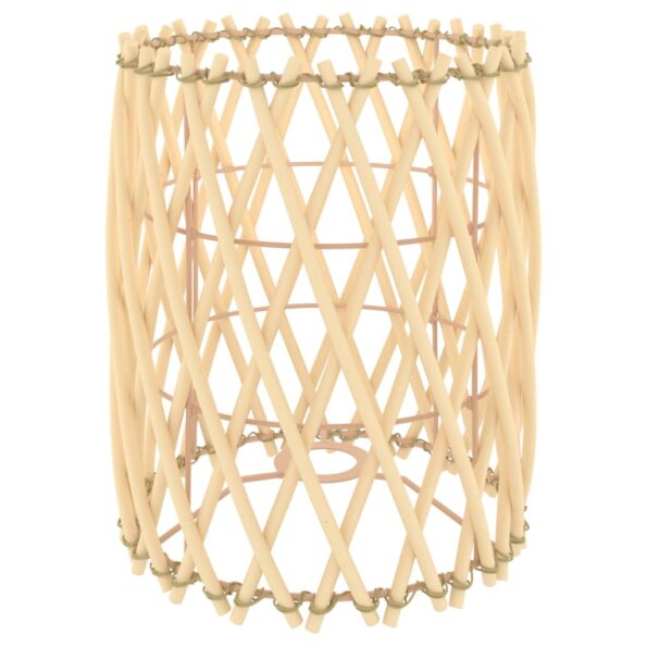 vidaXL Tienidlo na lampu hnedé Ø23x28 cm prútené – Obrázok 2