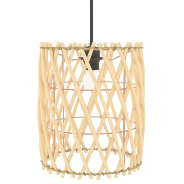 vidaXL Tienidlo na lampu hnedé Ø23x28 cm prútené – Obrázok 7