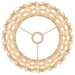 vidaXL Tienidlo na lampu hnedé Ø23x28 cm prútené – Obrázok 8