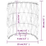 vidaXL Tienidlo na lampu hnedé Ø23x28 cm prútené – Obrázok 10
