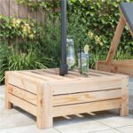 vidaXL Kryt na stojan na slnečník masívna borovica