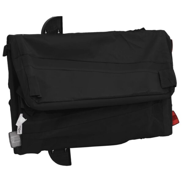 vidaXL Vozík za bicykel, čierny 45 kg, železo – Obrázok 9