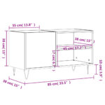 vidaXL Skrinka na platne biela 85x38x48 cm kompozitné drevo – Obrázok 9