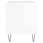 vidaXL Skrinka na platne lesklá biela 85x38x48 cm kompozitné drevo – Obrázok 5