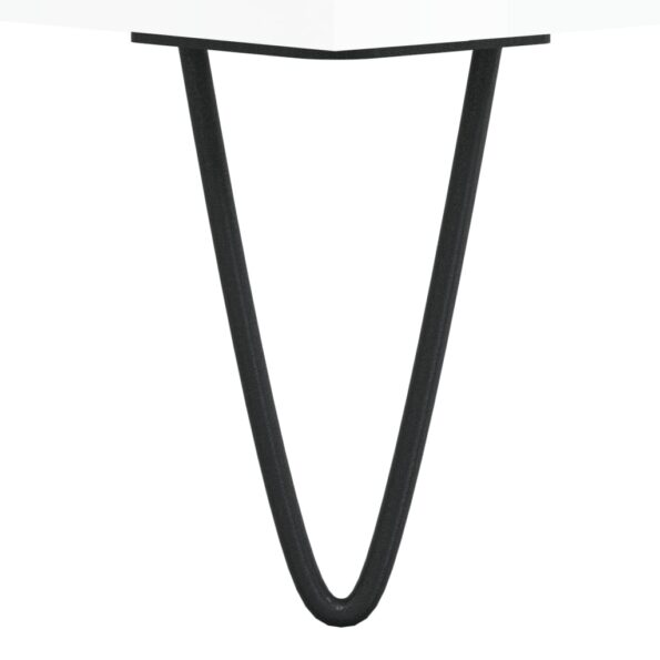 vidaXL Skrinka na platne lesklá biela 85x38x48 cm kompozitné drevo – Obrázok 7