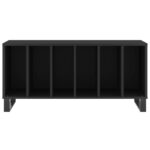 vidaXL Skrinka na platne čierna 100x38x48 cm kompozitné drevo – Obrázok 4