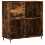vidaXL Skrinka na platne dymový dub 84,5x38x48 cm kompozitné drevo – Obrázok 2