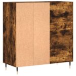 vidaXL Skrinka na platne dymový dub 84,5x38x48 cm kompozitné drevo – Obrázok 6