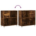 vidaXL Skrinka na platne dymový dub 84,5x38x48 cm kompozitné drevo – Obrázok 7
