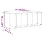 vidaXL Skrinka na platne dub sonoma 100x38x48 cm kompozitné drevo – Obrázok 8
