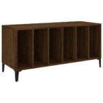 vidaXL Skrinka na platne hnedý dub 100x38x48 cm kompozitné drevo – Obrázok 2
