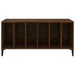 vidaXL Skrinka na platne hnedý dub 100x38x48 cm kompozitné drevo – Obrázok 5