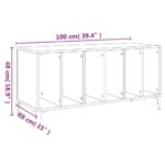 vidaXL Skrinka na platne hnedý dub 100x38x48 cm kompozitné drevo – Obrázok 8