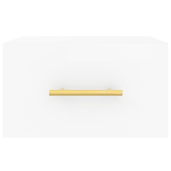 vidaXL Nástenné nočné stolíky 2 ks biele 35x35x20 cm – Obrázok 6