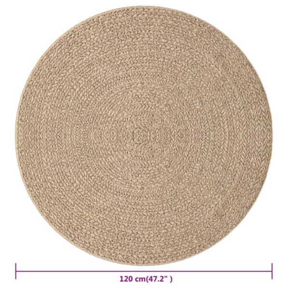 VXL8720845956417_g_en_hd_5.jpg vidaXL Koberec 120 cm jutový vzhľad interiérový a exteriérový – Obrázok 7