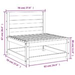 vidaXL Záhradné pohovky bez podrúčok 3 ks 70x70x67 cm masívna borovica – Obrázok 9