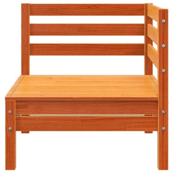 vidaXL Záhr. pohovka 3-miestna vosková hnedá borovicový masív – Obrázok 6