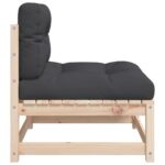 vidaXL Záhradné pohovky bez podrúčok s vankúšmi 2 ks masívna borovica – Obrázok 7