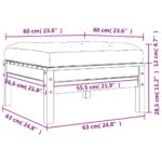 vidaXL Záhradná podnožka s podložkou impregnovaná borovica – Obrázok 9