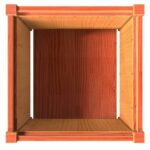 vidaXL Záhradný kvetináč voskový hnedý 50x50x50 cm masívna borovica – Obrázok 8