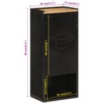 vidaXL Kúpeľňová skrinka 40x27x90 cm železo masívne mangovníkové drevo – Obrázok 10