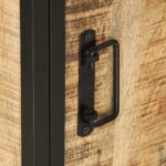 vidaXL Kúpeľňová skrinka 40x30x50 cm masívny mangovník a železo – Obrázok 7