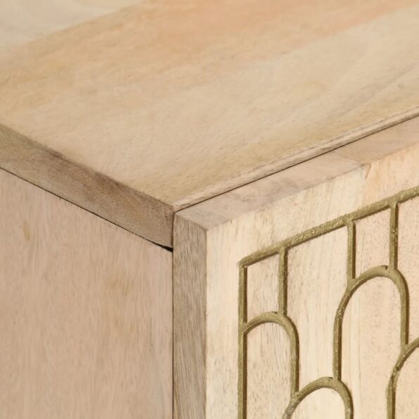 vidaXL TV skrinka 105x33x46 cm masívne mangovníkové drevo – Obrázok 6