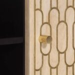 vidaXL TV skrinka 105x33x46 cm masívne mangovníkové drevo – Obrázok 7