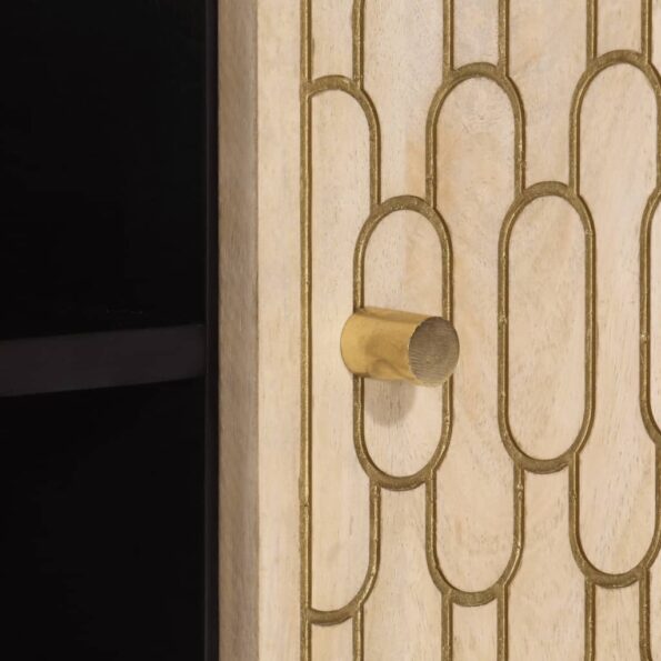 vidaXL TV skrinka 105x33x46 cm masívne mangovníkové drevo – Obrázok 7