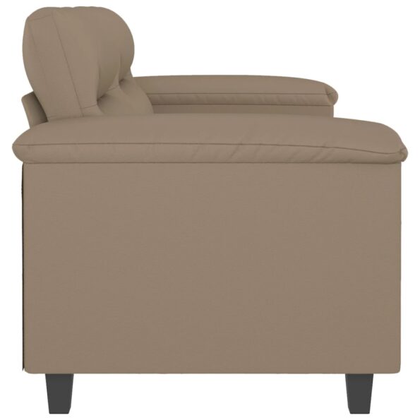 vidaXL 2-miestna pohovka kapučínová 120 cn umelá koža – Obrázok 4